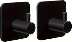 YONO Zelfklevende Haakjes – RVS Ophanghaakjes – Ultra Sterke Plakhaakjes – 4 Stuks – Zwart