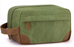 YONO Toilettas Heren - Travel Organizer Etui - Oxford Stof - Groen
