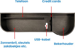 YONO Organizer met Bekerhouder Auto - Universele Autostoel Accessoires - Drankhouder - 2 stuks