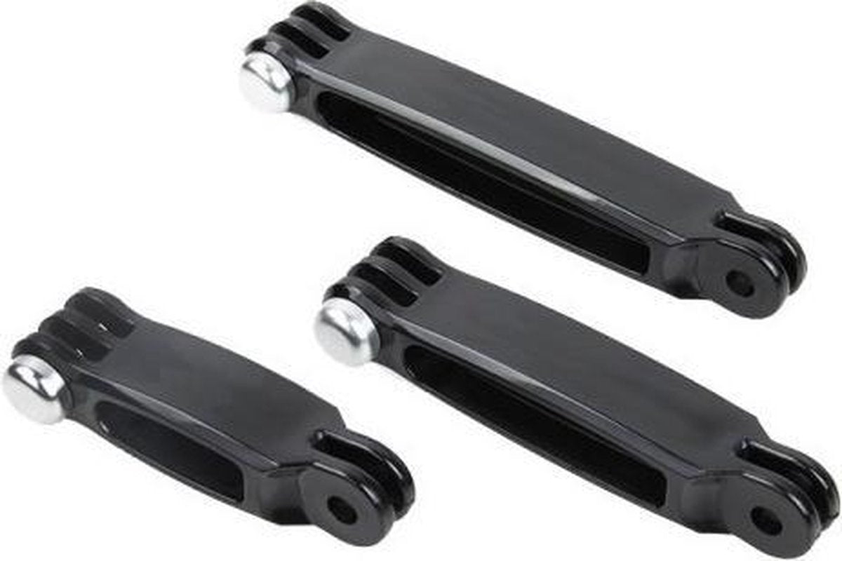 YONO Arm Extensie Mounts geschikt voor GoPro - Verlengstukken met Schroeven - 3 Stuks