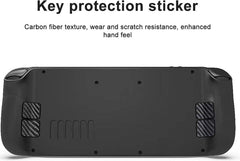 YONO Bescherming Accessoires Set geschikt voor Valve Steam Deck / OLED - Thumb Grips - Dust Plugs - Carbon Skins - Zwart