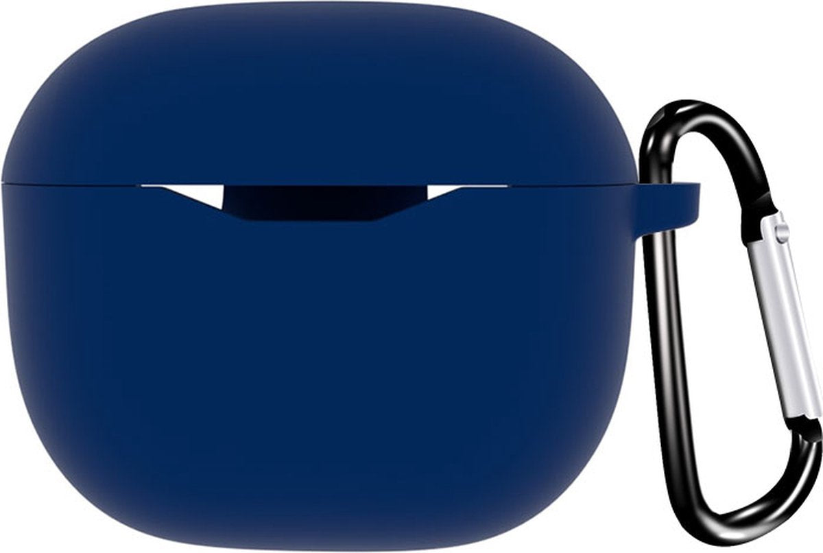 YONO Hoesje geschikt voor JBL Tune 125TWS – Siliconen Case – Donkerblauw