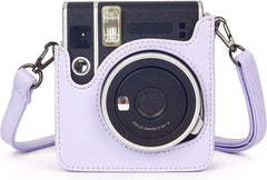YONO Case geschikt voor Fujifilm Instax Mini 40 - Hoes met Draagriem - Cameratas - Lila