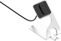 YONO Oplader Dock geschikt voor Fitbit Charge 5 / 6 / Fitbit Luxe - Oplaadstation en Houder - Oplaadkabel - Zilver