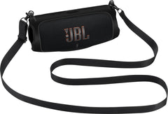 YONO Siliconen Hoes geschikt voor JBL Charge 5 – Case met Draagriem en Clip – Beschermhoes - Zwart
