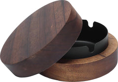 YONO Design Asbak met Deksel - Voor Binnen en Buiten - Hout en Metaal