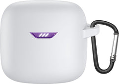 YONO Soft Case geschikt voor JBL Tune Flex - Siliconen Hoesje met Clip - Wit