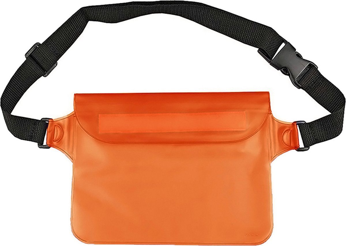 YONO Heuptasje Waterdicht - Fanny Pack Doorzichtig - Waterdichte Heuptas - Vakantie - Reizen - Festival - Dames en Heren - Oranje