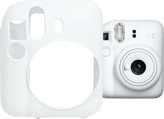 YONO Siliconen Hoesje geschikt voor Fujifilm Instax Mini 12 - Skin Case - Klei Wit