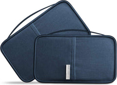 YONO Reis Portemonnee met Paspoort Houder - Documenten Organizer Hoesje - Kaarthouder Pasjes Tasje - Donkerblauw