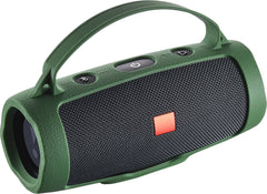 YONO Siliconen Hoes geschikt voor JBL Charge Essential 2 - Case met Draagriem en Handvat - Beschermhoes - Donkergroen