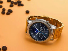 YONO Metalen Bandje Goud geschikt voor Samsung Gear S3 en Galaxy Watch 46mm – Vervangende Schakel Armband