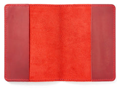 YONO Paspoort Hoesje Nederland Leer - Houder Cover Mapje - Donkerrood