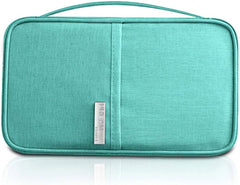 YONO Reis Portemonnee met Paspoort Houder - Documenten Organizer Hoesje - Kaarthouder Pasjes Tasje - Turquoise