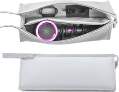 YONO Travel Case geschikt voor Dyson Airwrap Styler & Dyson Supersonic Föhn - Opbergtasje Stijltang - Reistas - Etui Organizer – Lichtgrijs