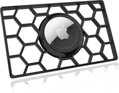 YONO Pasjeshouder geschikt voor Apple Airtag - Slim Pasje Creditcard Houder Case - Portemonnee Hoesje - Zwart