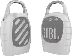 YONO Premium Case geschikt voor JBL Clip 5 - Siliconen Hoesje - Wit