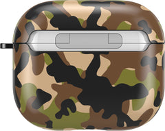 YONO Special Design Hoesje geschikt voor Apple Airpods 3 - Hard Case met Clip - Camouflage
