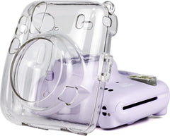 YONO Case geschikt voor Fujifilm Instax Mini 11 – Hoesje met Draagriem – Transparant