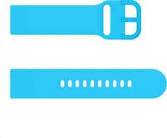 YONO Siliconen Classic Bandje 20mm - Horlogebandje geschikt voor Samsung Galaxy Watch 7/6/5 / Pro / 4 / 3 / Active 2 - Polar Ignite / Unite – Huawei - Blauw