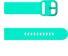 YONO Siliconen Classic Bandje 20mm - Horlogebandje geschikt voor Samsung Galaxy Watch 7/6/5 / Pro / 4 / 3 / Active 2 - Polar Ignite / Unite – Huawei - Turquoise