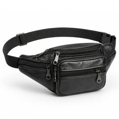 YONO Heuptas Heren - Vegan Leer - Crossbody Tas - Zwart