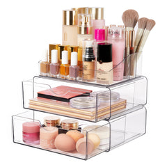YONO Make Up Organizer met Lades - Skincare Organizer - Parfum Houder - Cosmetica - Nagellak - Transparant