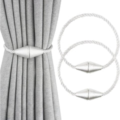 YONO Gordijnhouder Kegel Magnetisch - 2 Stuks - Wit