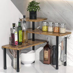 YONO Hoekrek Keuken Organizer - Hoekkastje - Hout