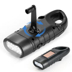 YONO Opwindbare Zaklamp - Zwart