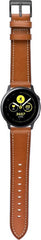 YONO Leer Bandje 20mm - Luxe Leren Horlogebandje geschikt voor Samsung Galaxy Watch 7 / 6 / 5 / Pro / 4 / 3 / Active 2 - Polar Ignite / Unite – Huawei - Bruin