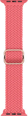YONO Gevlochten Nylon Stretch Bandje geschikt voor Apple Watch - 42 / 44 / 45 / 49 mm - Roze