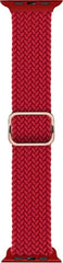 YONO Gevlochten Nylon Stretch Bandje geschikt voor Apple Watch - 42 / 44 / 45 / 49 mm - Rood