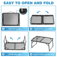 YONO Inklapbare Tafel Klein 60x40cm