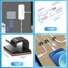 YONO Kabel Organiser Set - 300 Stuks