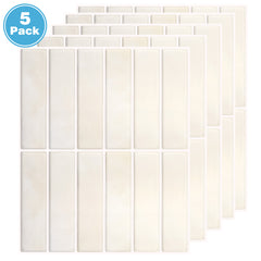 YONO Plaktegels - Zelfklevende Tegels - 5 Stuks - Creme