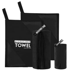 YONO Microvezel Handdoek Set - 2 Stuks - 160x80 en 80x40 cm
