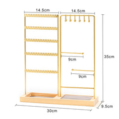 YONO Sieradenhouder - Sieradenrekje - Organizer voor Oorbellen - Kettingen - Armbanden - Rekje - Opbergen - Goud