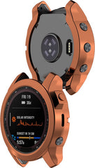 YONO Bumper geschikt voor Garmin Fenix 7 - Siliconen Hoesje - Bescherming Case - Rose Gold