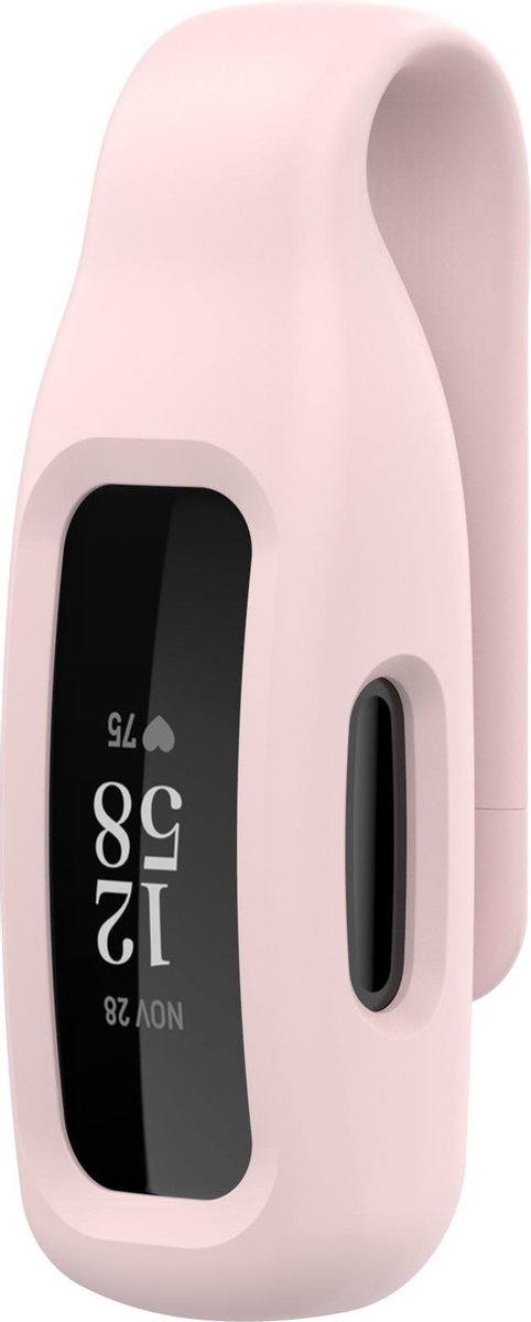 YONO Siliconen Clip geschikt voor Fitbit Inspire 2 / Ace 3 - Lichtroze