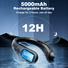 YONO Nekventilator Oplaadbaar - Zwart