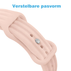 YONO Bandje geschikt voor Google Fitbit Air - Siliconen Sportbandje - Lichtroze