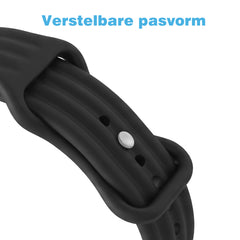 YONO Bandje geschikt voor Google Fitbit Air - Siliconen Sportbandje - Zwart