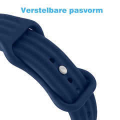 YONO Bandje geschikt voor Google Fitbit Air - Siliconen Sportbandje - Donkerblauw