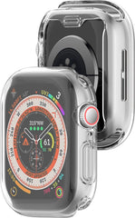 YONO Hoesje geschikt voor Apple Watch 10 - 42mm - Screenprotector Case - TPU - Transparant