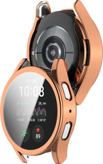 YONO Hoesje geschikt voor Samsung Galaxy Watch 7 - 44mm - Screenprotector - TPU - Rose Gold