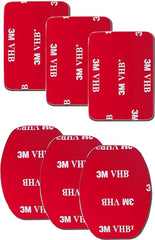 YONO Adhesive Stickers geschikt voor GoPro - Action Camera Mounts - Flat - Curved - Accessoires - 6 stuks