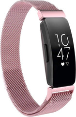YONO Bandje geschikt voor Fitbit Inspire - HR - 2 - Milanees - Roze – Large