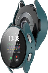 YONO Hoesje geschikt voor Samsung Galaxy Watch 7 - 44mm - Screenprotector Case - Glas - Groen