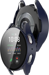 YONO Hoesje geschikt voor Samsung Galaxy Watch 7 - 44mm - Screenprotector Case - Glas - Blauw